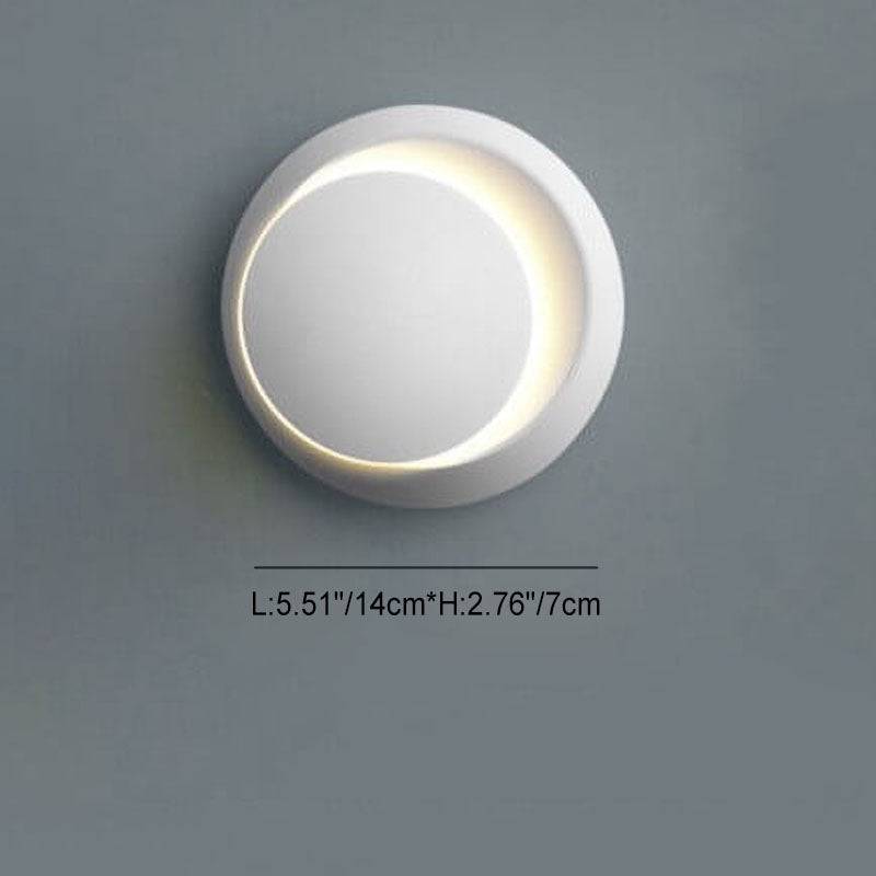Lámpara de Aplique de Pared LED Esmerilada Redonda Minimalista Moderna 