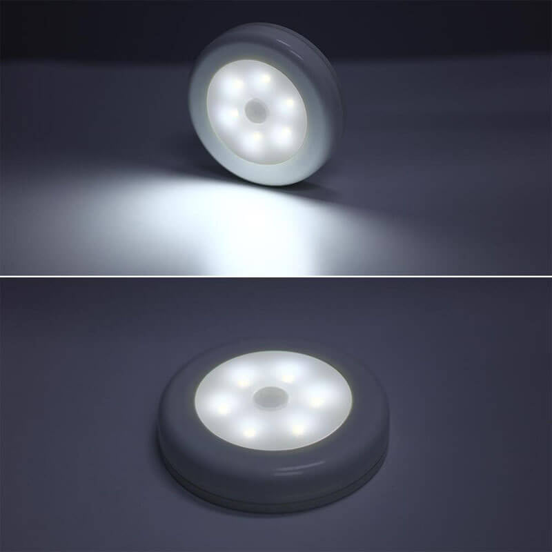 Lampe murale à LED ronde avec détection intelligente du corps humain 
