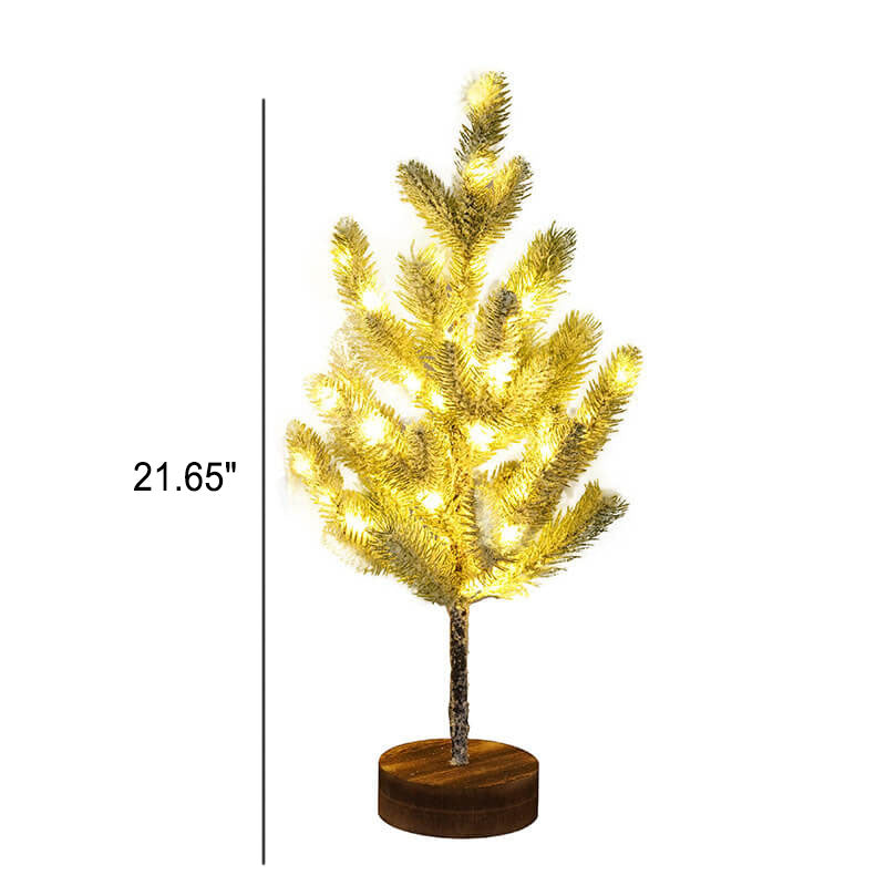 Christmas Decorative Cedar Needle Simulated Tree Light Battery Decorative Table Lamp