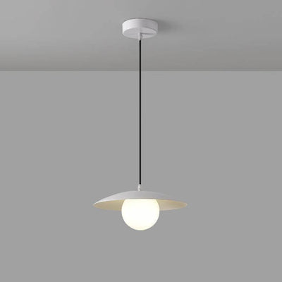 Modern Minimalist Pure White Glass Iron 3-Light Island Light Chandelier