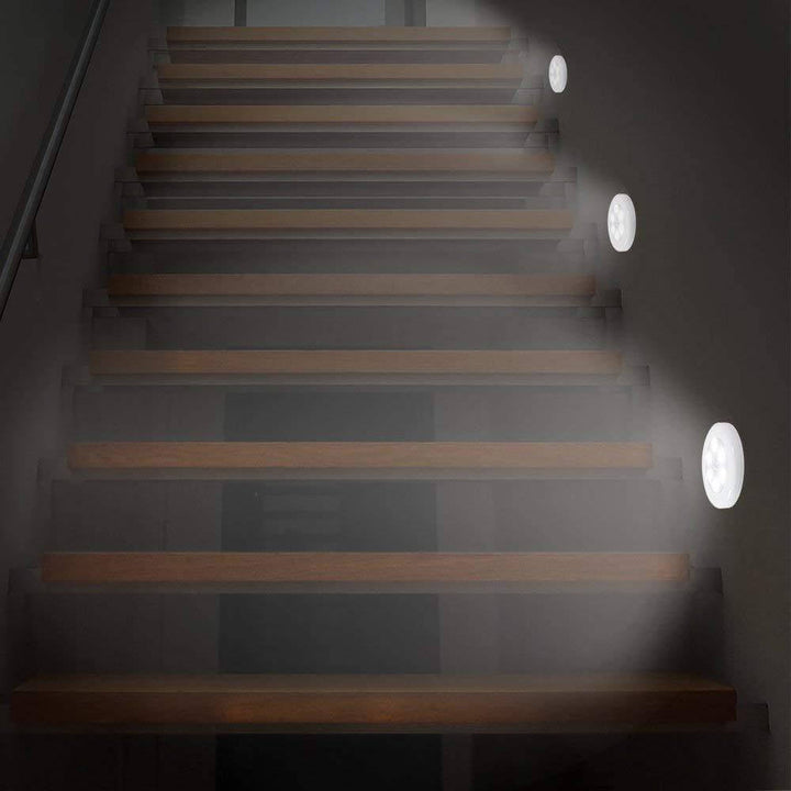 Lampe murale à LED ronde avec détection intelligente du corps humain 