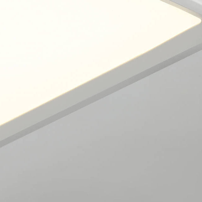 Modern Minimalist Rectangular Iron Aluminum LED Flush Mount Lighting