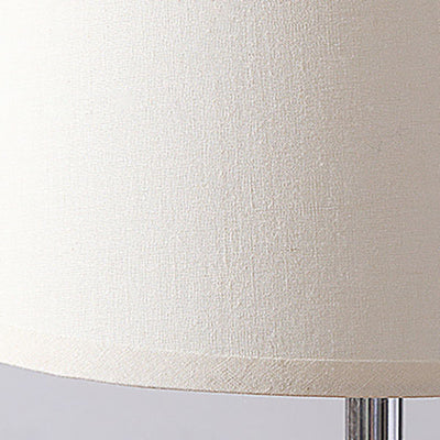 Lámpara de Mesa de 1 Luz con Pantalla de Tela Cerámica Nórdica Macaron 