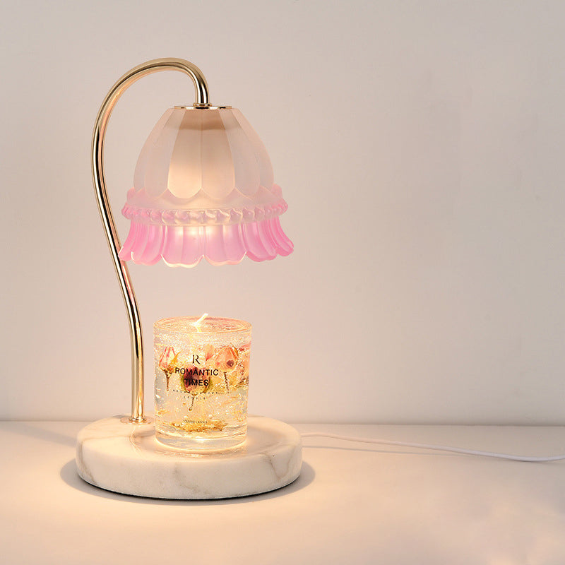 Kreatives Maiglöckchen-Design mit Kerze LED schmelzendes Wachs Tischlampe 