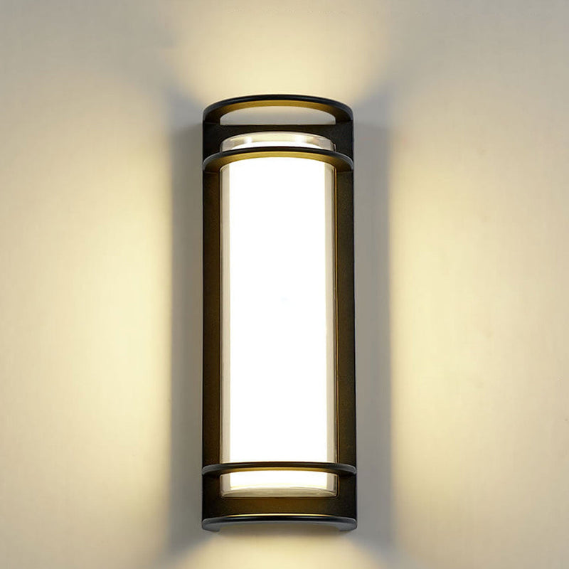 Modern Outdoor Column Waterproof LED Garden Wall Sconce Lamp