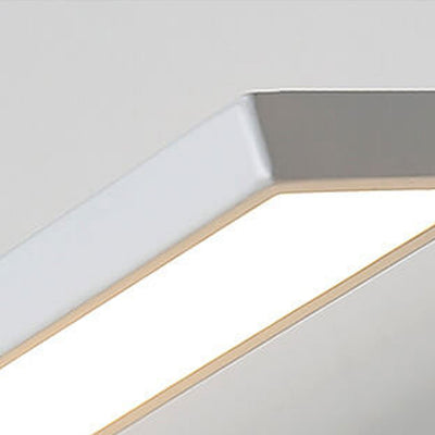 Modern Minimalist Long Bar Square Base LED Wall Sconce Lamp