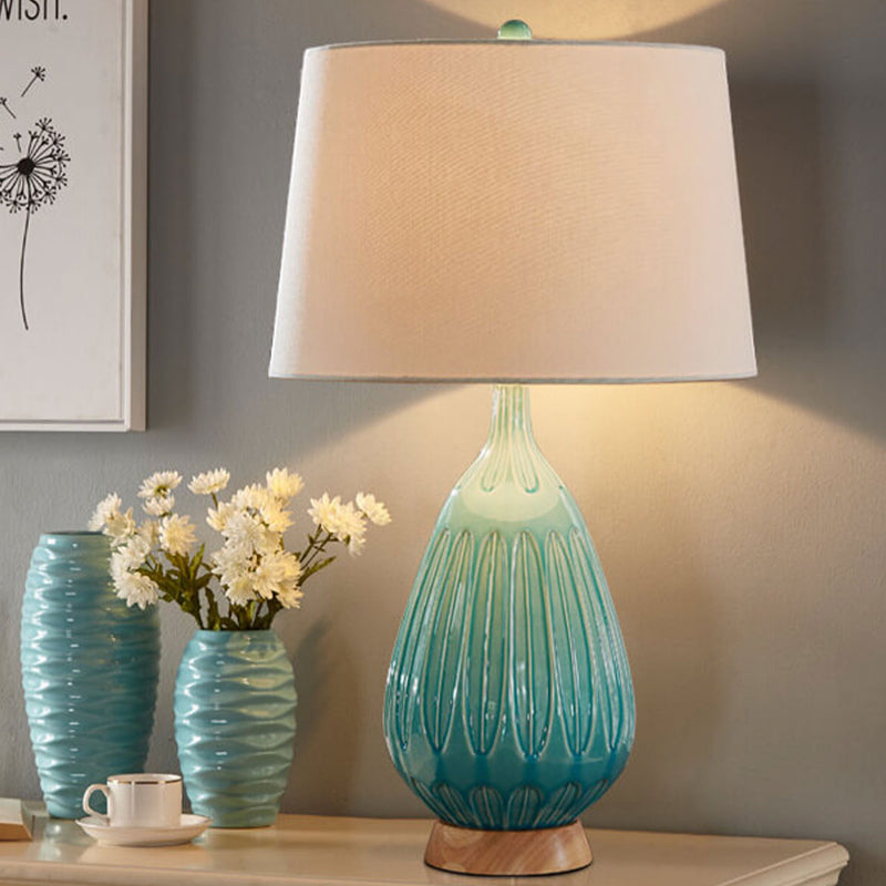 Lampe de Table en Céramique Moderne Minimaliste de Luxe Léger à 1 Lumière 