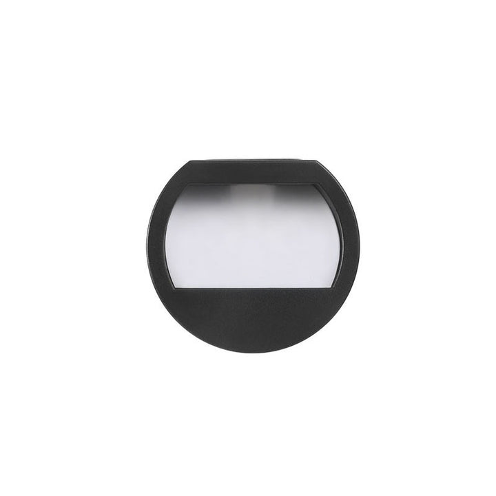 Modern Minimalist Round Square LED Outdoor Solar Waterproof Patio Step Light For Outdoor Patio