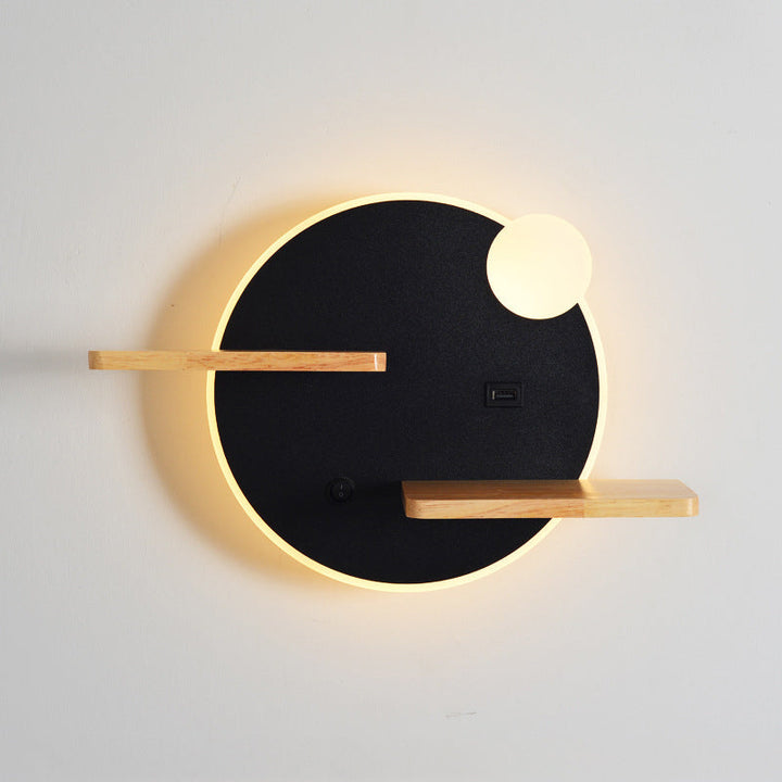 Support de téléphone acrylique moderne LED applique murale créative 