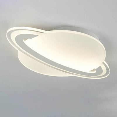 Creative Acrylic Globe Planet LED Flush Semi-Flush Mount Ceiling Light
