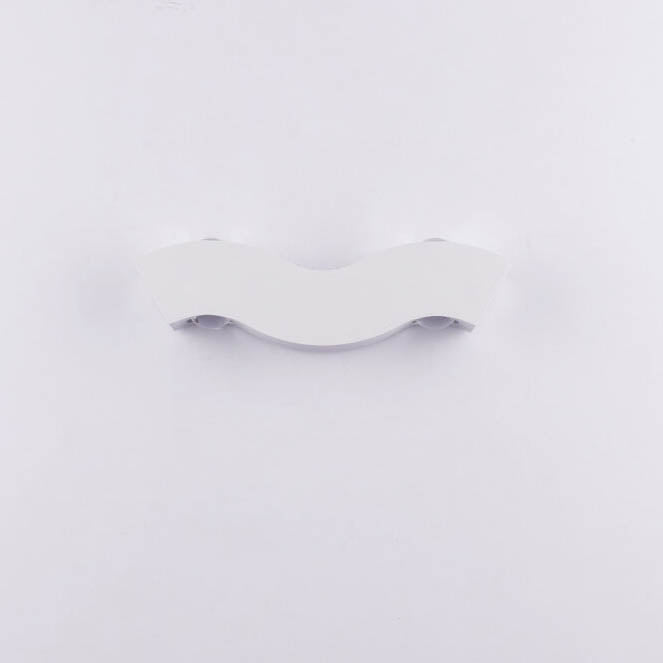 Modern Aluminum Wave LED Waterproof Outdoor Wall Sconce Lamp
