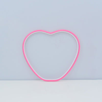 Creative Aluminum Heart Shape LED Night Light Table Lamp