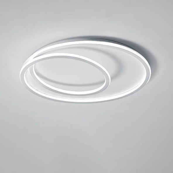Modern Minimalist Double Circle LED Flush Mount Ceiling Light