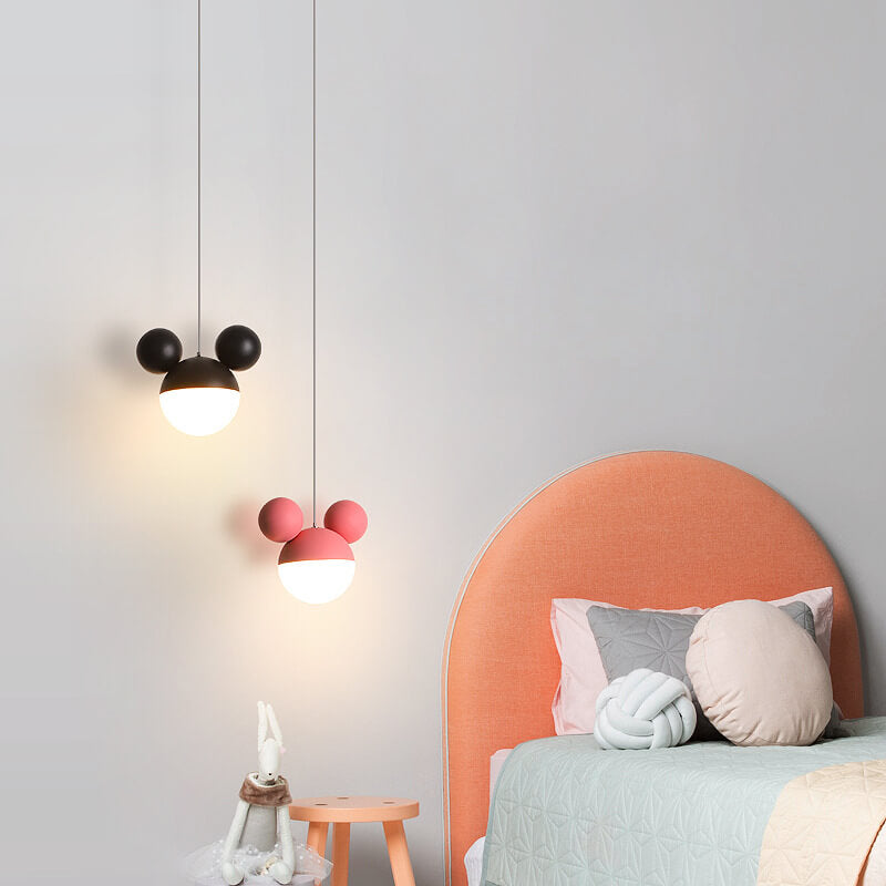 Kindliches minimalistisches Mausdesign LED Macaron Farbe Pendelleuchte 