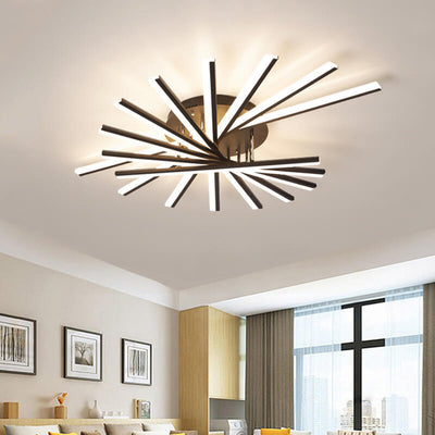 Nordic Creative Line 1-Light LED Semi-Flush Mount Ceiling Light