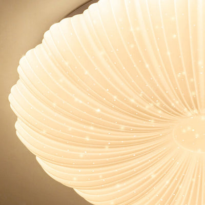 Modern Minimalist Shell Acrylic Round LED Flush Mount Ceiling Light