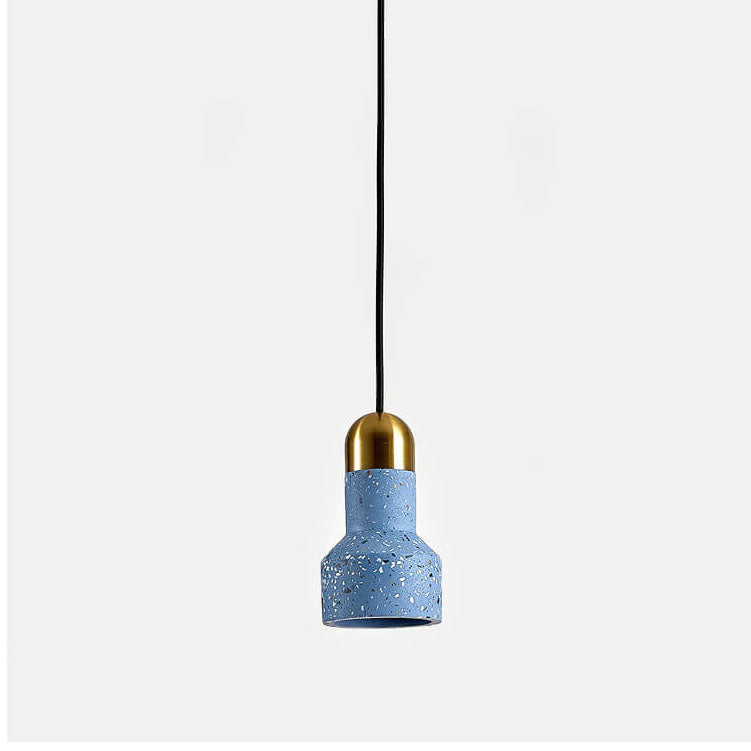 Nordische bunte Terrazzo 1-Licht Pendelleuchte 