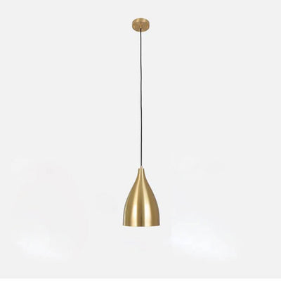 Industrial Iron Nordic Simple Gold 1-Light Pendant Light
