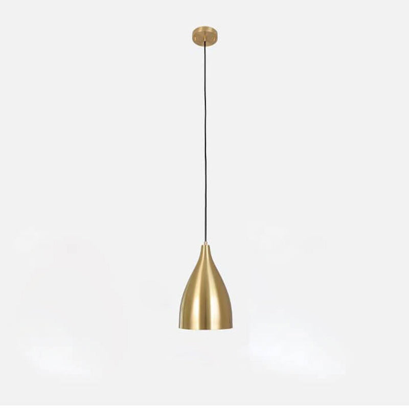 Industrial Iron Nordic Simple Gold 1-Light Pendant Light