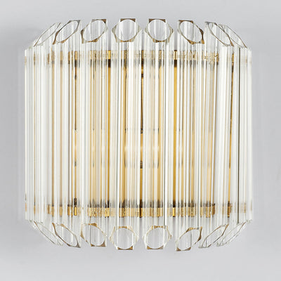 Moderne Glasquadrat-Säule 1-Licht Luxus Wandleuchte Lampe 