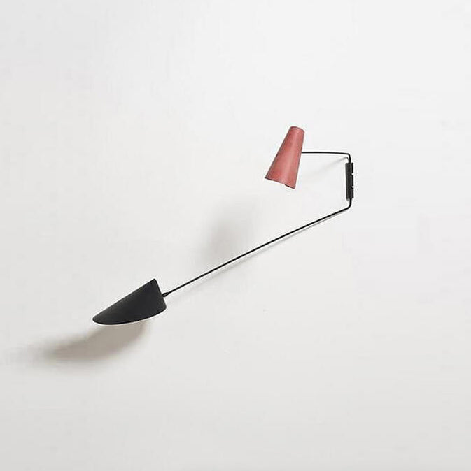Minimalist Iron Duckbill Art  2-Light Wall Sconce Lamp