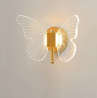 Nordic Creative Schmetterling Acryl LED Wandleuchte Lampe 