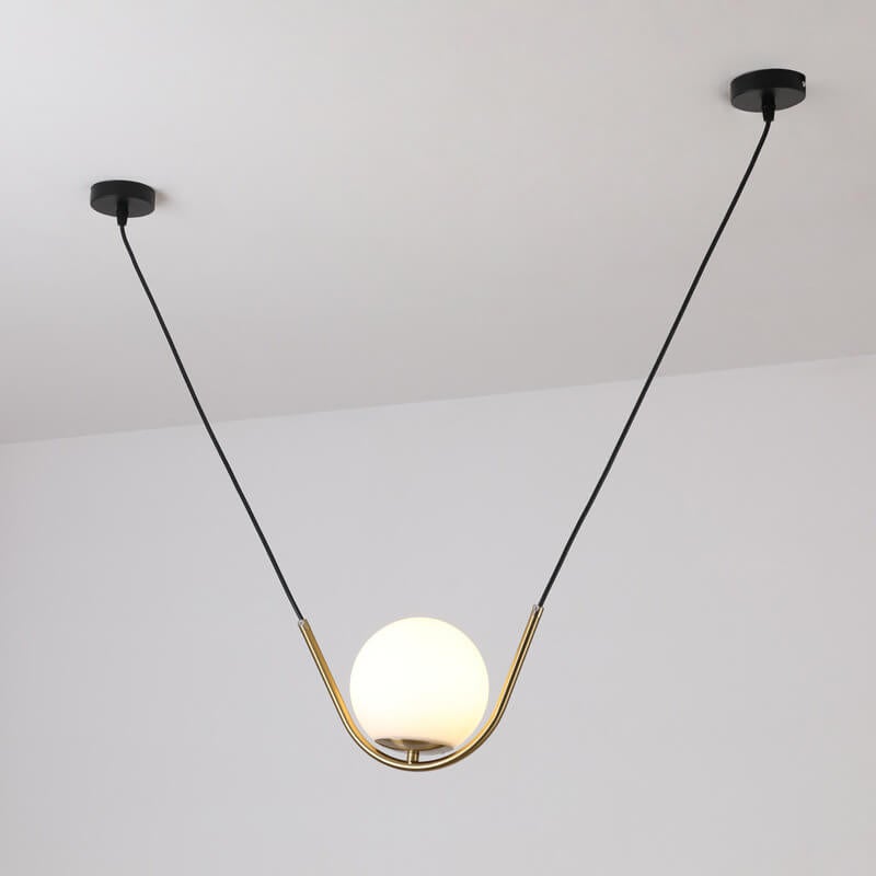 Postmodern Hanging Glass Ball 1-Light Pendant Light