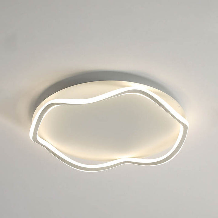 Modern Round Floral Lace LED Flush Mount Ceiling Light