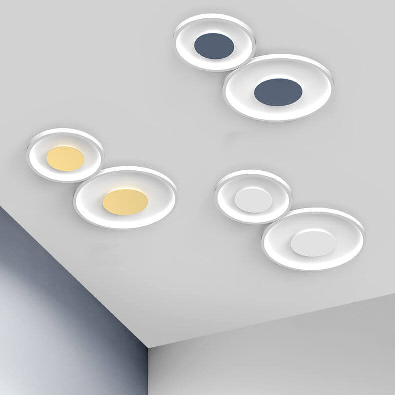 Nordic Light Runde, einfarbige LED-Deckenleuchte zur bündigen Montage 