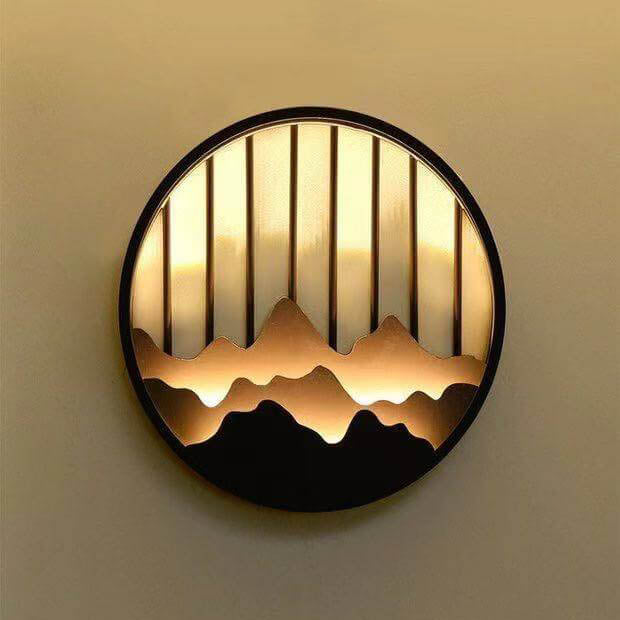 Applique murale étanche à LED ronde pour extérieur au design moderne 