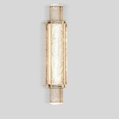 Moderne Luxus Blasenglas Zylindrische 1-Licht LED Wandleuchte Lampe 