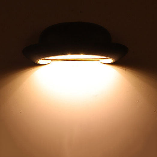 Creative Hat Shape LED Outdoor Indoor Waterproof Wall Sconce Lamp