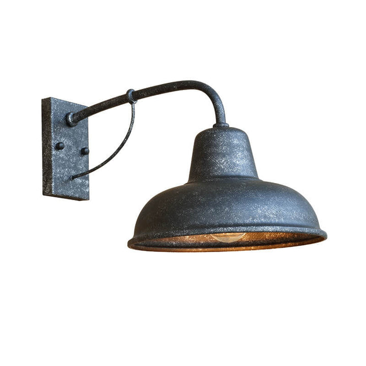 Lámpara de Aplique de Pared para Exteriores a Prueba de Agua de 1 Luz de Granero de Hierro Vintage 