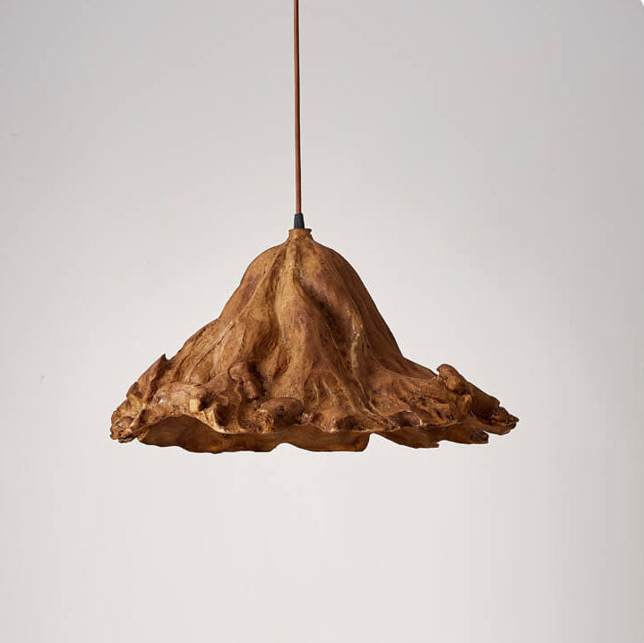 Vintage Lotusblatt Harz 1-Flammige Pendelleuchte 