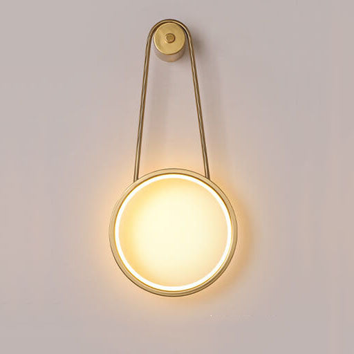 Modern Minimalist Hanging Round LED Wall Sconce Lamp