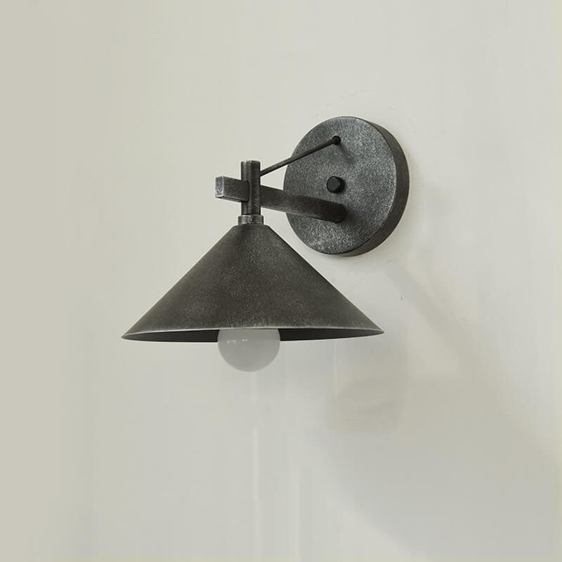 Retro Outdoor Eisen Verjüngte Wasserdichte 1-Licht Wandleuchte Lampe 