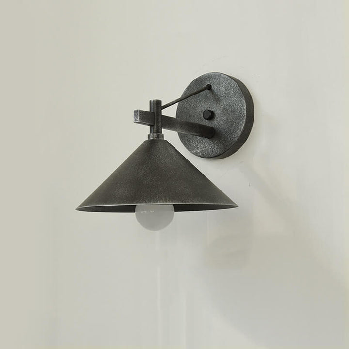 Retro Outdoor Eisen Verjüngte Wasserdichte 1-Licht Wandleuchte Lampe 