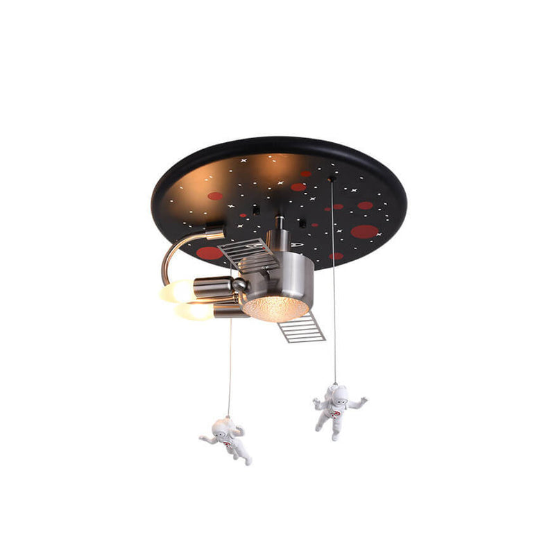Creative Spaceman Satellite 3 Light Flush Mount Ceiling Light