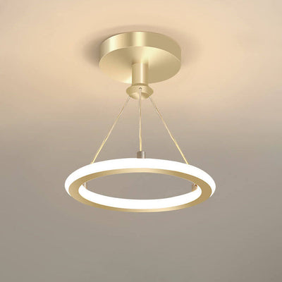 Modern Simple Circle LED 1-Light Pendant Light