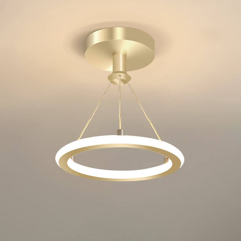 Modern Simple Circle LED 1-Light Pendant Light