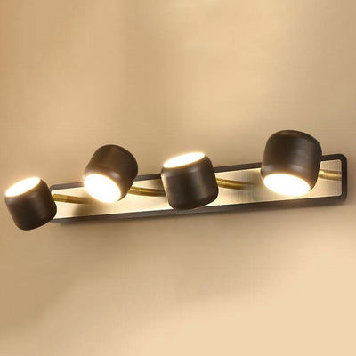 Modern Cylinder Shade LED Mirror Front Light Wall Sconce Lamp