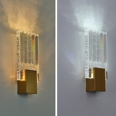 Moderne Bubble Crystal Square Luxury LED Wandleuchte 