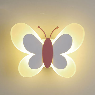 Creative Butterfly Acrylic 1-Light LED Wall Sconce Lamp