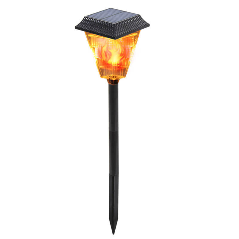 Solar Flame Lawn Light LED Outdoor Ground Lawn Ground Plug Light