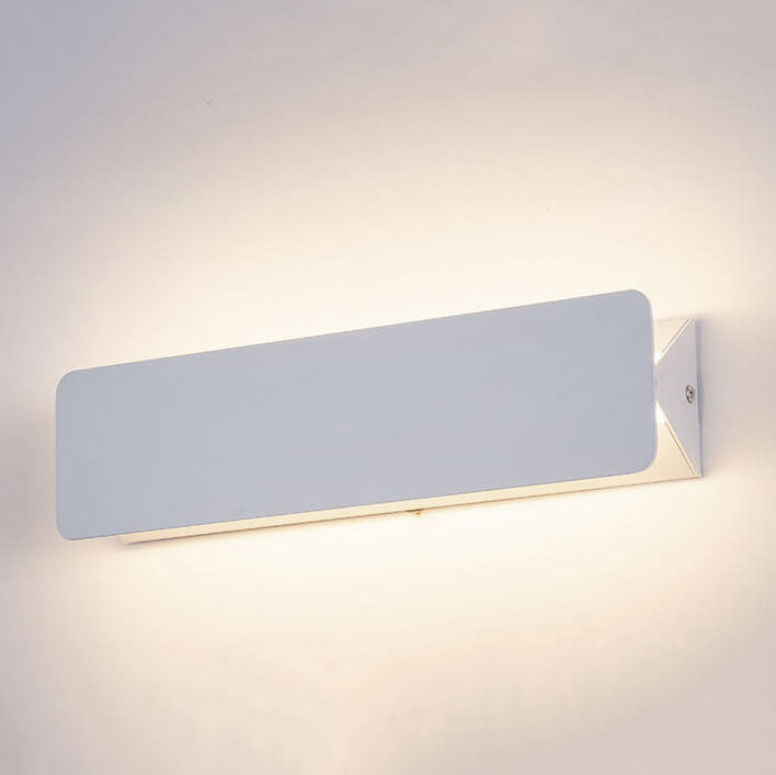 Simple Rectangular Aluminum 1-Light LED Wall Sconce Lamp