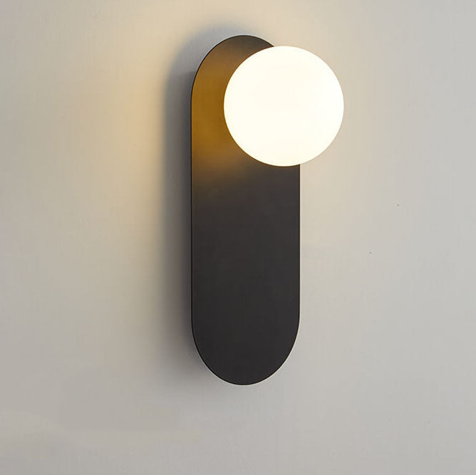 Nordischer minimalistischer Glasring Sockel 1-Licht Wandleuchte 