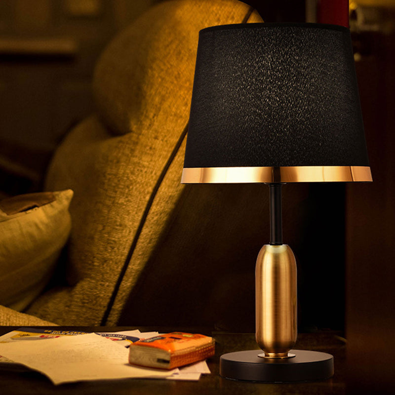 Lampe de Table 1 Lumière en Tissu Rétro Européen 