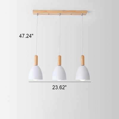 Nordic Minimalist Macaron Solid Color 1/3-Light Chandelier