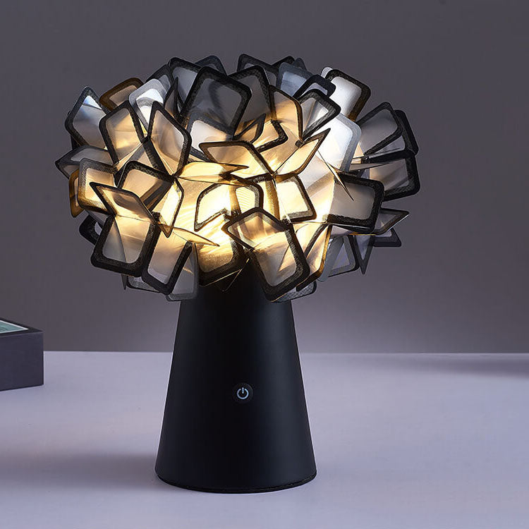 Nordic Flower Globe 1-Light  Touch LED Table Lamp