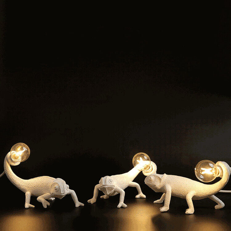 Creative Resin Chameleon 1-Light Table Lamps